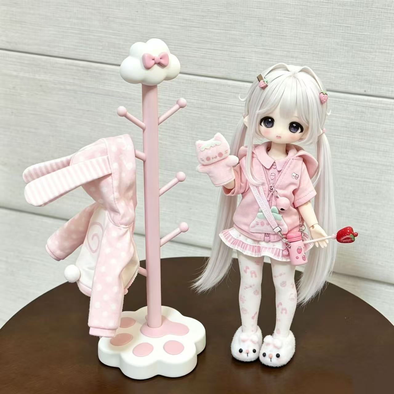 かわいいInsCatパウベースの自立型韓国風洋服ラック、ドー - The Korean Lifestyle のレビューと価格