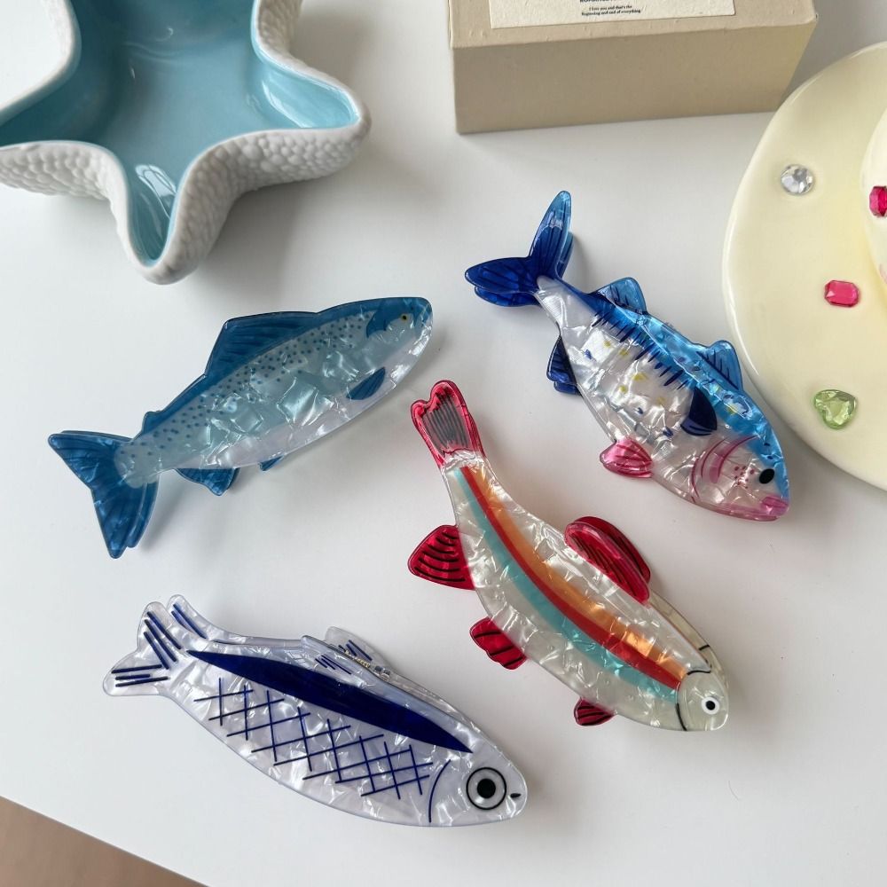 かわいいヘアピン 海の動物 ヘアクリップ PVC製 金魚 海 - The Korean Lifestyle のレビューと価格