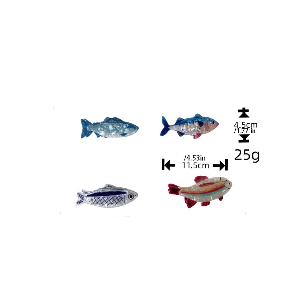 かわいいヘアピン 海の動物 ヘアクリップ PVC製 金魚 海 - The Korean Lifestyle のレビューと価格